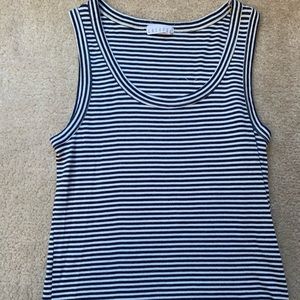 Blue & White Striped tank top! Size Medium